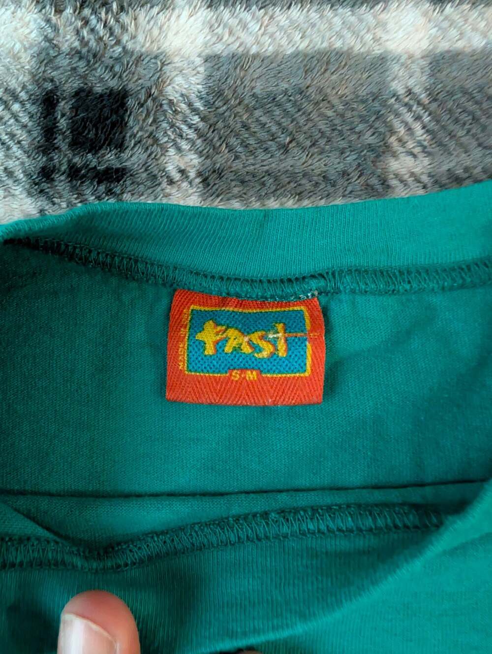 Vintage Fast Surf Skate Brand Solid Teal Green T-Shirt